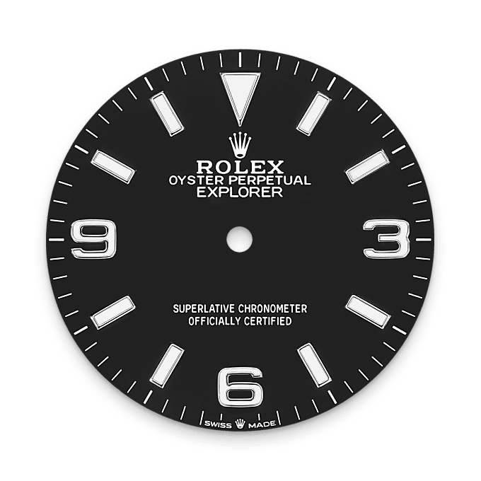 Rolex Explorer 36 Schwarzes Zifferblatt