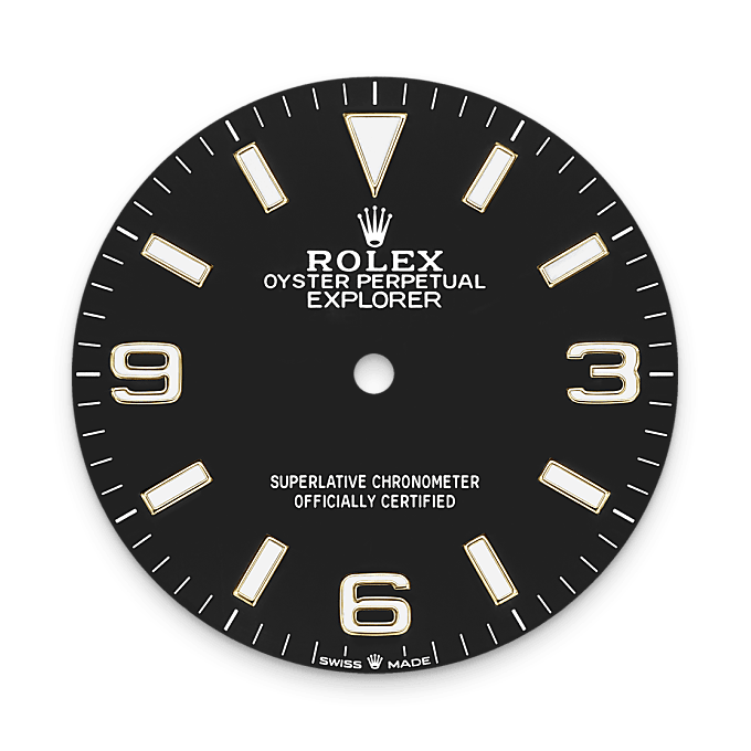 Rolex Explorer 36 Schwarzes Zifferblatt