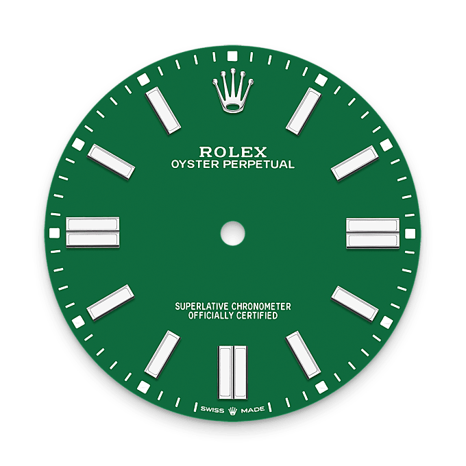 Rolex Oyster Perpetual 41 Grünes Zifferblatt
