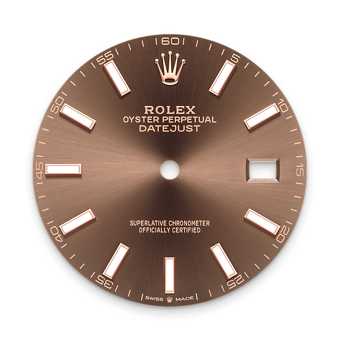 Rolex Datejust 41 Schokoladen­­farbenes Zifferblatt