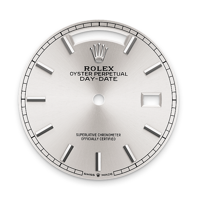 Rolex Day-Date 36 Silbernes Zifferblatt