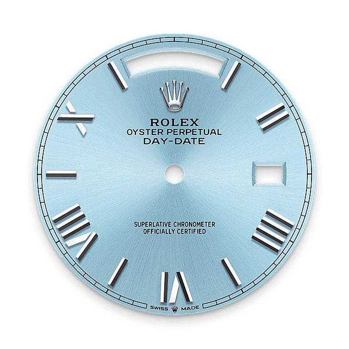 Rolex Day-Date 40 Eisblaues Zifferblatt