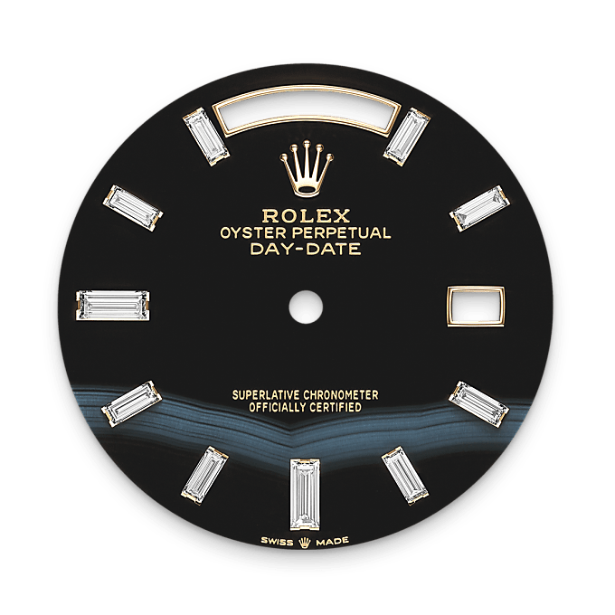 Rolex Day-Date 40 Zifferblatt in Onyx