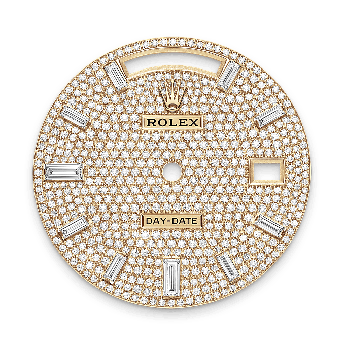 Rolex Day-Date 40 Diamantpavé­-Zifferblatt