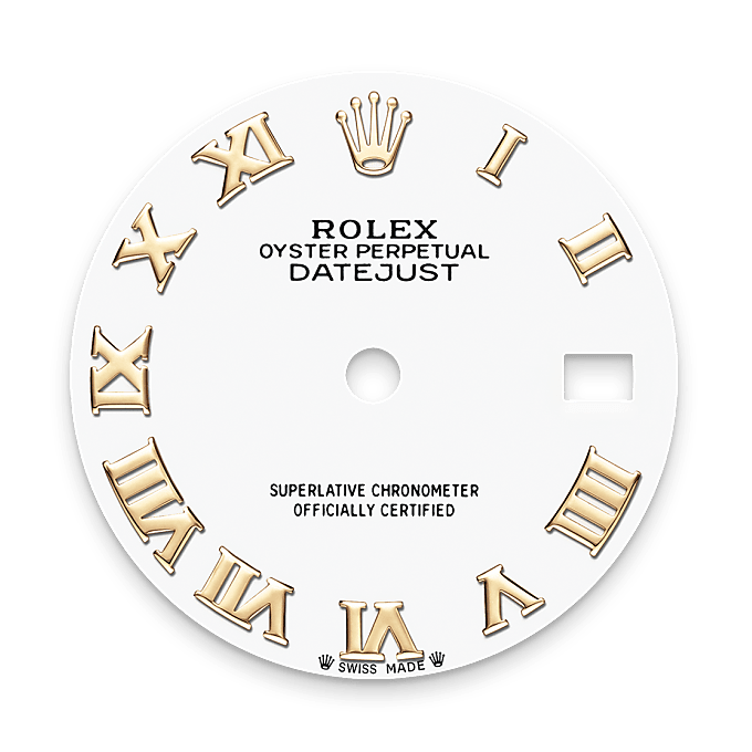 Rolex Lady-Datejust Weißes Zifferblatt