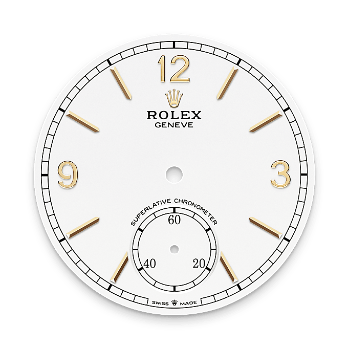 Rolex 1908 Tiefweißes Zifferblatt