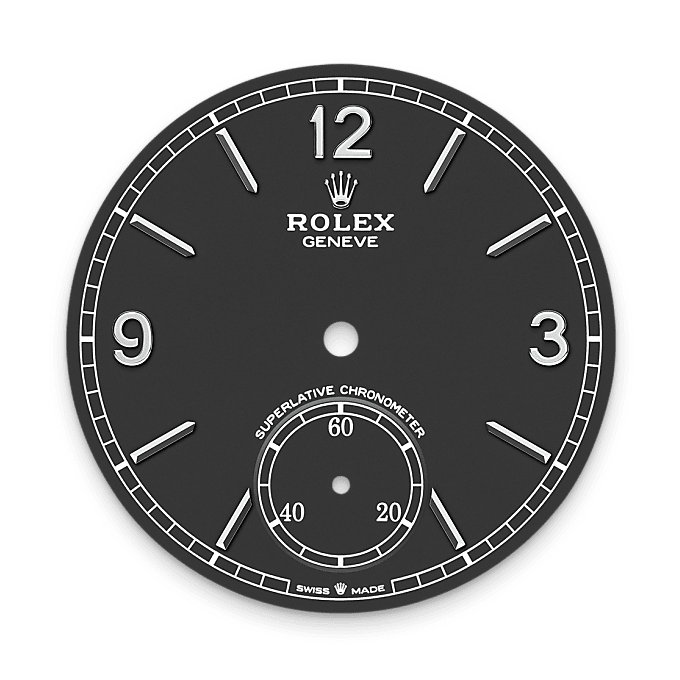 Rolex 1908 Tiefschwarzes Zifferblatt